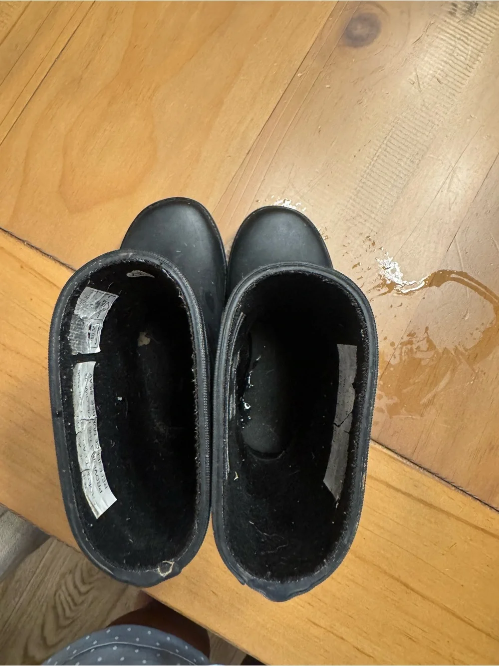 Hunter Kids Black Waterproof Rain Boots